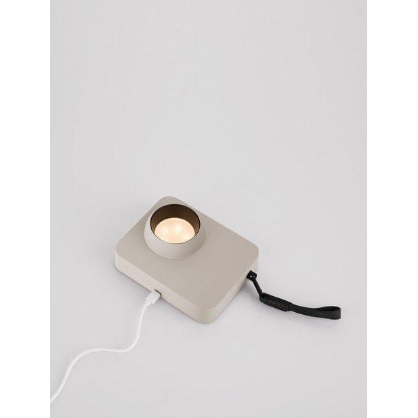 Bež kovinska LED zatemnitvena namizna svetilka (višina 11 cm) Kedros – Nova Luce-image-4