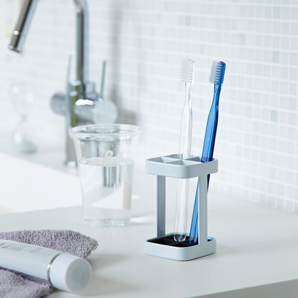 Belo stojalo za zobne ščetke YAMAZAKI Tower Slim-image-1