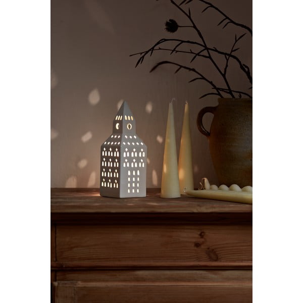 Keramičen svečnik za čajno svečko Urbania Lighthouse Church Tower – Kähler Design-image-2