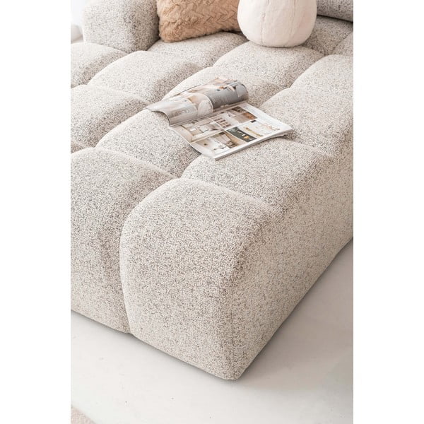 Bež raztegljiva kotna sedežna garnitura s prostorom za shranjevanje (levi kot) Lulu – Miuform-image-3