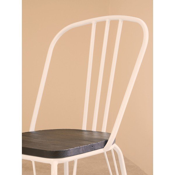 Bel/v naravni barvi jedilni stol iz masivnega bresta District – Premier Housewares-image-3