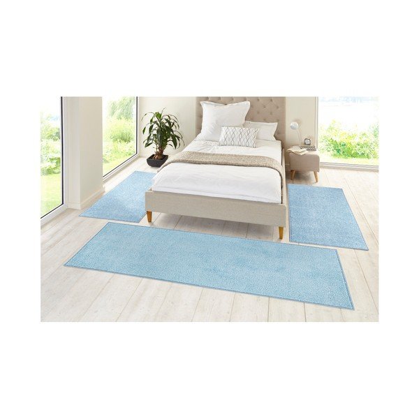 Komplet 3 modrih tekačev Hanse Home Pure-image-1