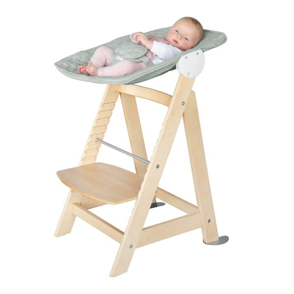 Svetlo zelen/naraven otroški stol za hranjenje Style Born Up 2in1 – Roba-image-2