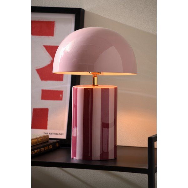 Vijolična kovinska namizna svetilka (višina 34 cm) Rayado – Leitmotiv-image-1