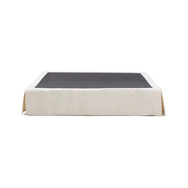 Bela oblazinjena zakonska postelja brez vzglavja 160x200 cm Jaira – Kave Home-image-3