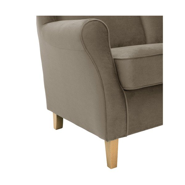 Rjava žametna zofa Max Winzer Lorris, 139 cm-image-3