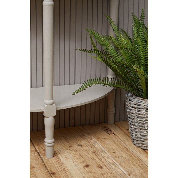 Bež stranska mizica iz masivnega bora 30x80 cm Heritage – Premier Housewares-image-2