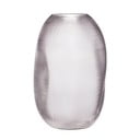 Siva steklena vaza Hübsch Glam, višina 30 cm