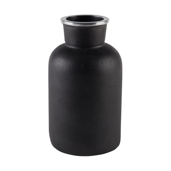 Vaza iz črnega aluminija Zuiver Farma, višina 20 cm