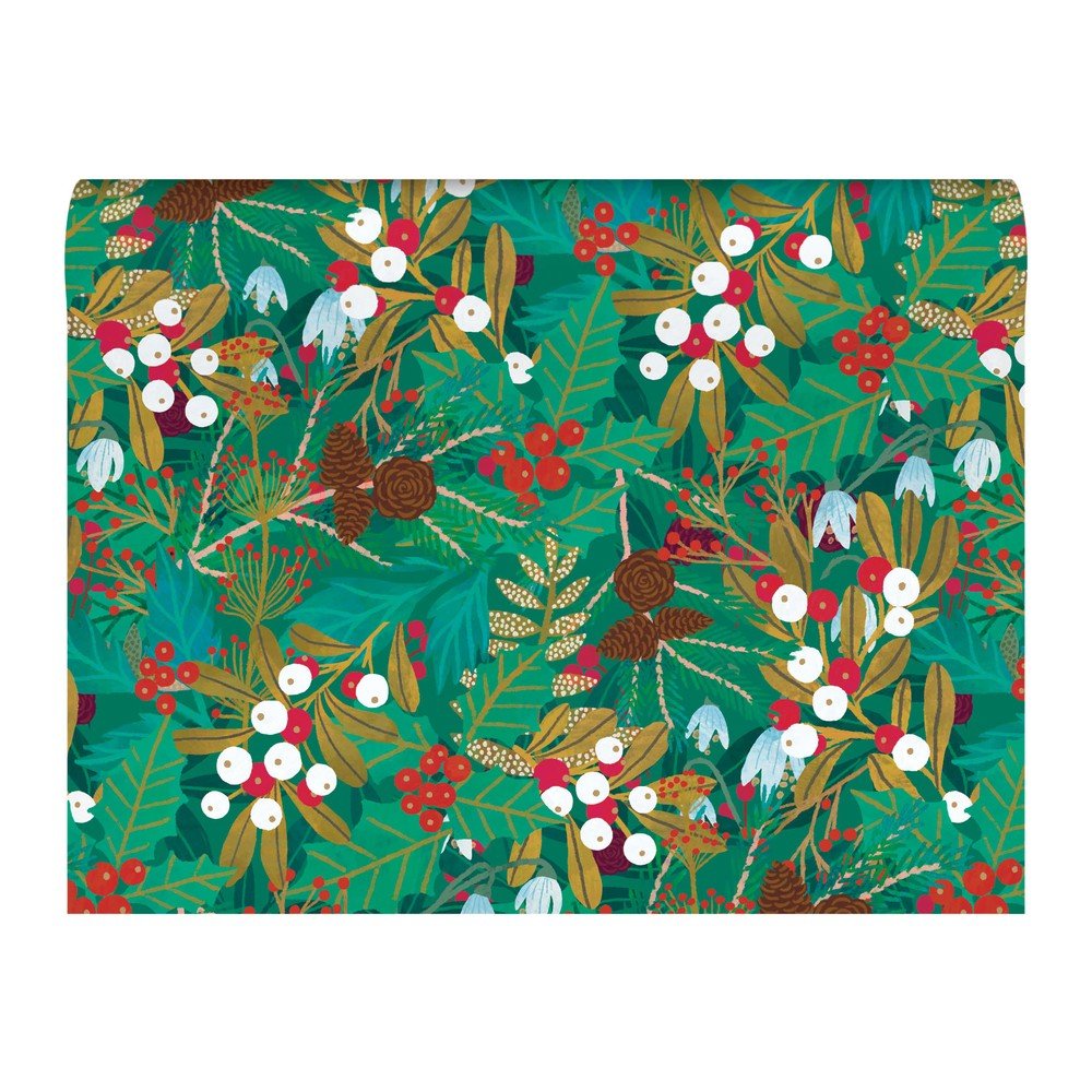 Darilni papir v kompletu 5 ks z božičnim motivom 69,5x48,5 cm Winter Foliage