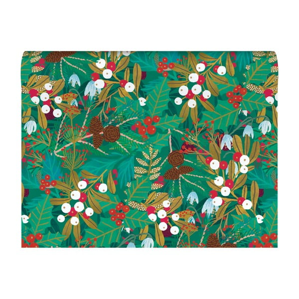 Darilni papir v kompletu 5 ks z božičnim motivom 69,5x48,5 cm Winter Foliage – Roger la Borde