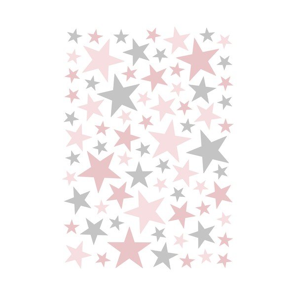 Otroške nalepke v kompletu 74 ks 30x42 cm Stars – Lilipinso