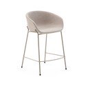 Bež barski stol (višina sedeža 65 cm) Yvette – Kave Home