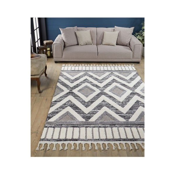 Siva preproga 230x160 cm Shaggy - Mila Home-image-1