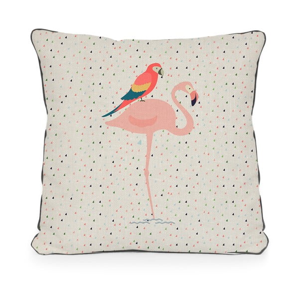 Obojestranska okrasna blazina Little Nice Things Flamingo