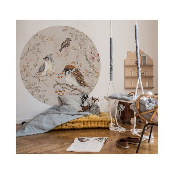 Otroška stenska nalepka Dekornik Birds in a Circle, ø 150 cm-image-1