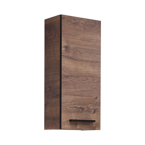 Rjava stenska kopalniška omarica v hrastovem dekorju 30x70 cm Set 374 - Pelipal-image-2