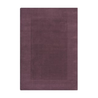 Temno vijolična ročno tkana volnena preproga 160x230 cm Border – Flair Rugs