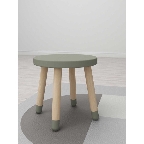 Svetlo zelen otroški stolček Flexa Dots, ø 30 cm-image-1