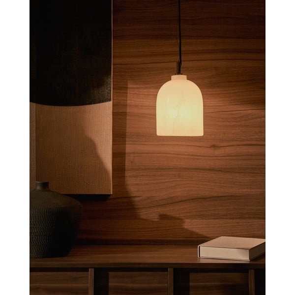 Slonokoščena viseča svetilka ø 15 cm Shenli – Kave Home-image-1