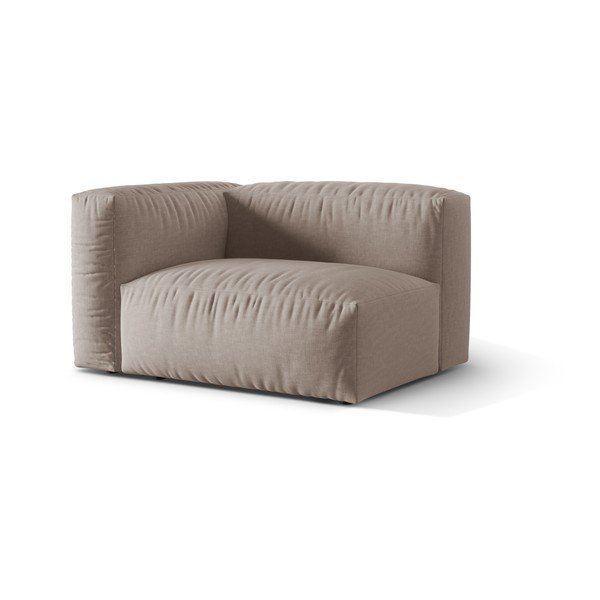 Bež modul za sedežno garnituro (levi kot) Martina – Micadoni Home-image-1