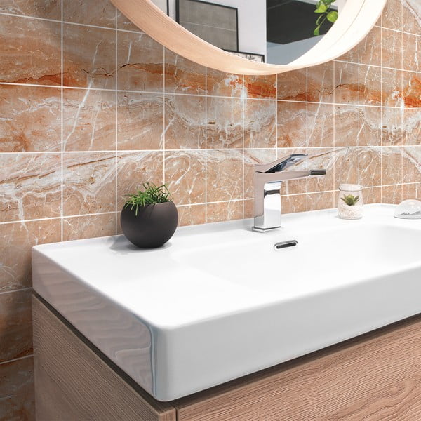 Komplet nalepk za ploščice 24 kosov 15x15 cm Marble Tiles Torino - Ambiance-image-1