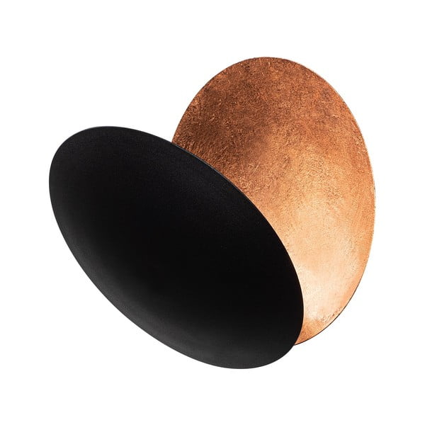 Črna/bakrena LED stenska svetilka ø 25 cm Yosma – Opviq lights-image-3