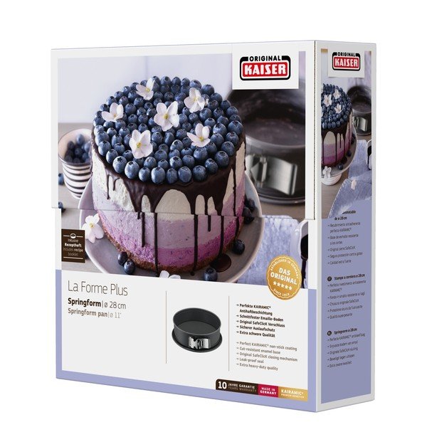 Črn pekač za torte Kaiser La Forme Plus, ø 28 cm-image-1