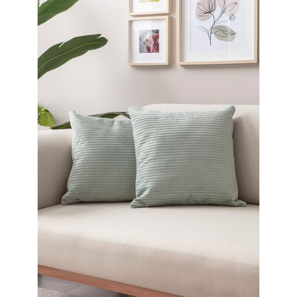 Prevleke za blazino v kompletu 2 ks iz rebrastega žameta 43x43 cm – Mioli Decor-image-1