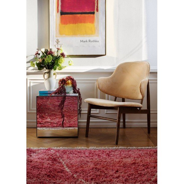 Steklena stranska mizica 45,5x45,5 cm Cube – Ellos Home-image-2