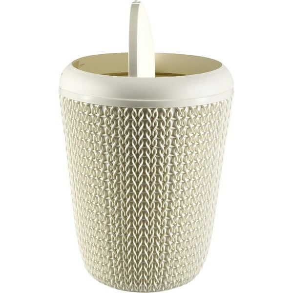 Beli kopalniški koš za smeti Curver Knit, 7 l-image-3