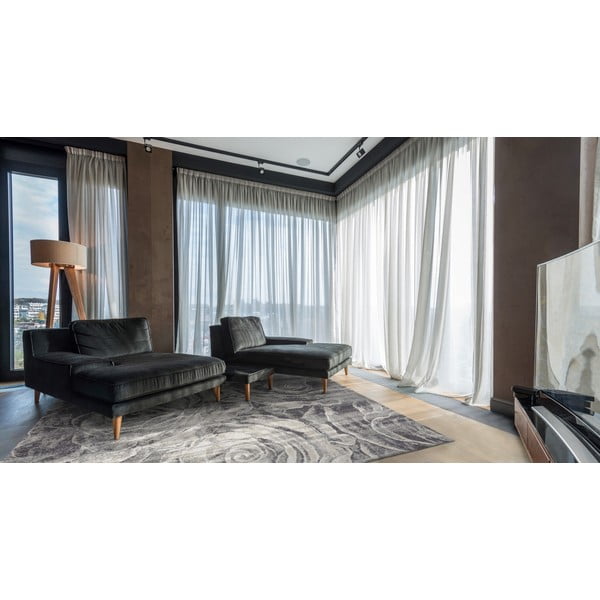 Siva volnena preproga 160x240 cm Ros – Agnella-image-1