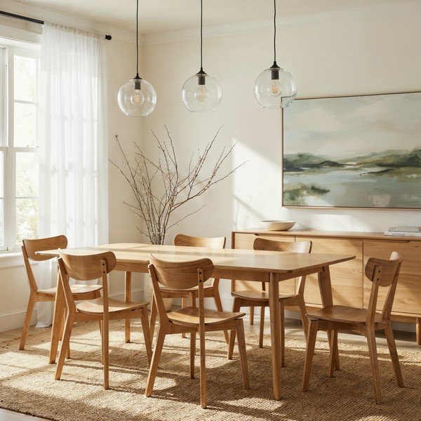 Jedilni stol v hrastovem dekorju Roxby - Actona-image-1