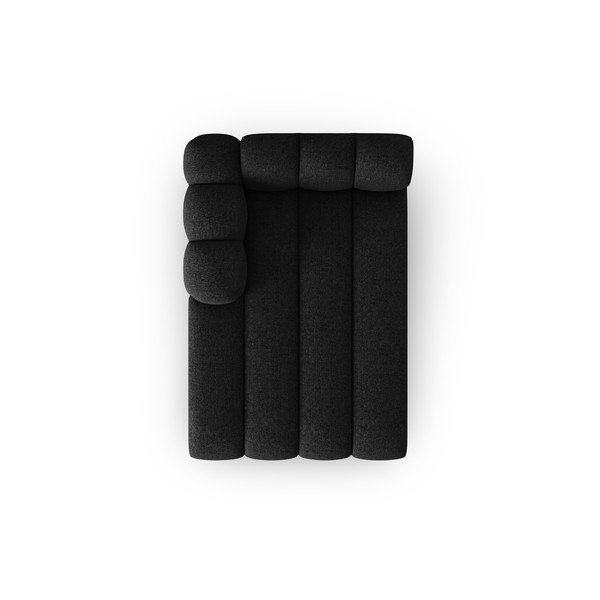 Črno-antracitno siv ležalnik (levi kot) Lupine – Micadoni Home-image-2