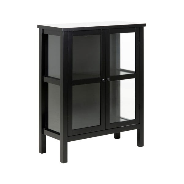 Črna vitrina z dvojnimi vrati Actona Eton, višina 99,5 cm-image-2