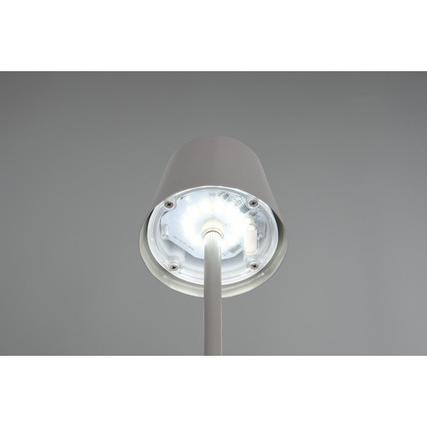Siva LED namizna svetilka s kovinskim senčilom (višina 21 cm) Diaz – Reality-image-3