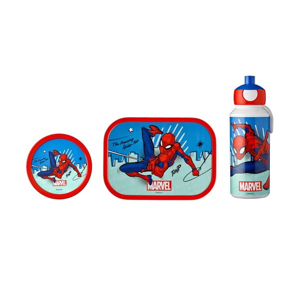 Otroška posoda za malico s steklenico za vodo 2 kos Spiderman – Mepal