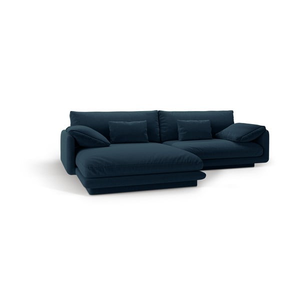 Temno modra kotna sedežna garnitura (levi kot) Torino – Micadoni Home-image-2