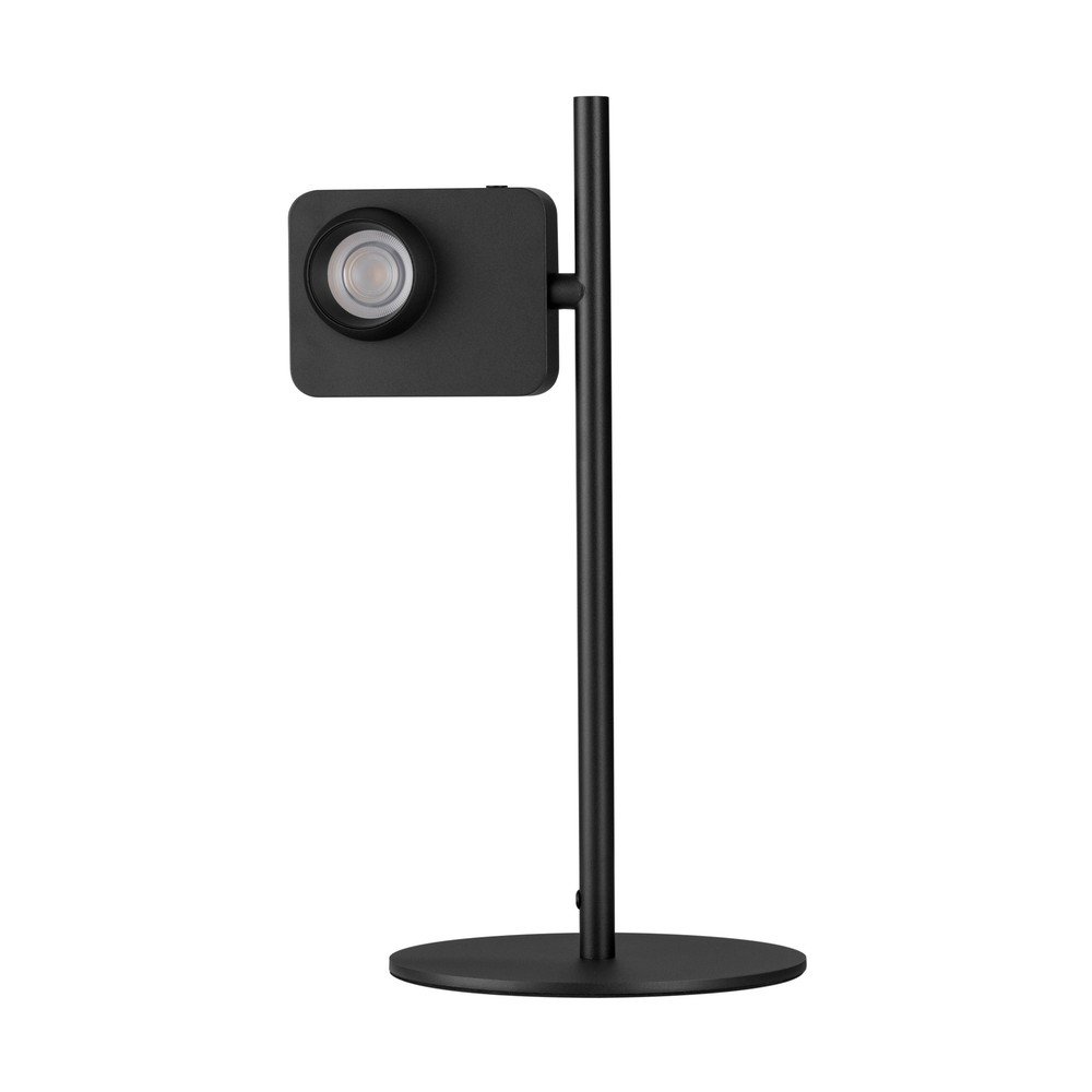 Črna aluminijasta LED namizna svetilka z upogljivo konstrukcijo/zatemnitvena (višina 46 cm) Kedros