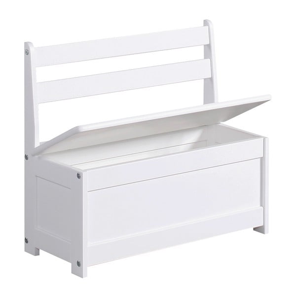 Bela otroška klop iz masivnega borovega lesa Pinio Baby-image-1