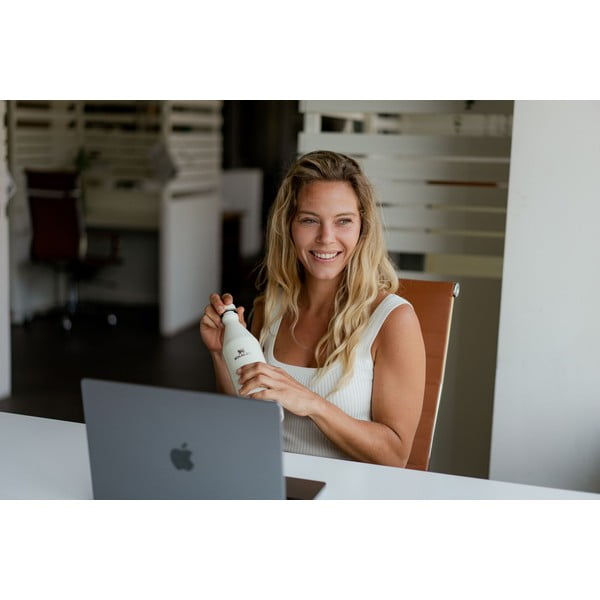 Kremno bela steklenica za vodo iz nerjavečega jekla 600 ml All Day Slim – Stanley-image-4