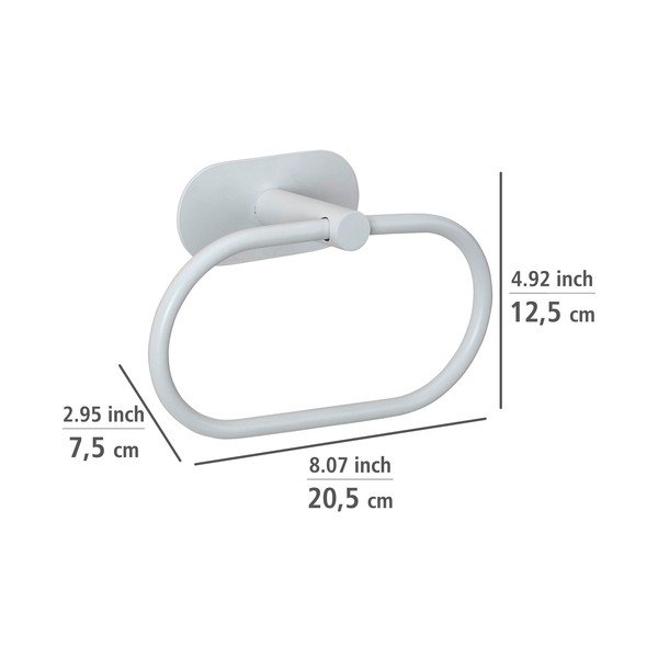 Belo držalo za brisače iz nerjavečega jekla z namestitvijo brez vrtanja Orea – Wenko-image-3