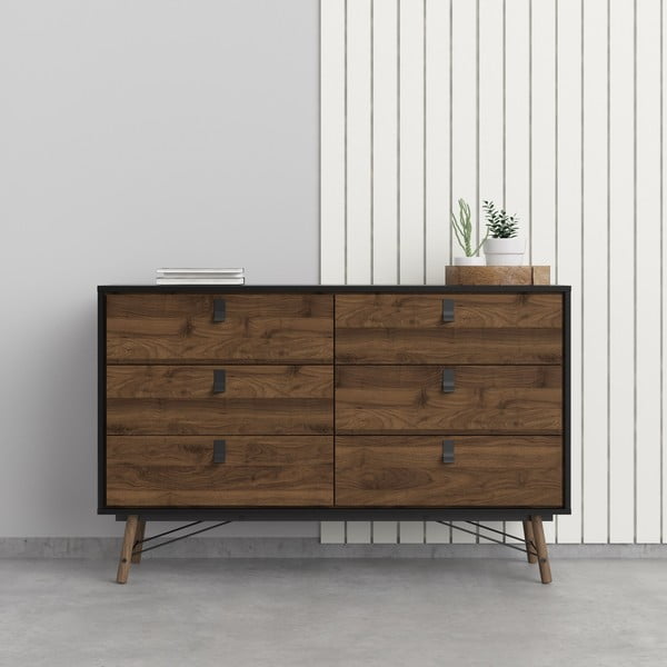 Temno rjava komoda Tvilum Ry, 150 x 95 cm-image-1