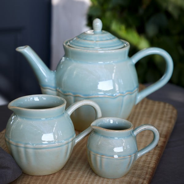 Moder/turkizen lončen čajnik 1,35 l Alentejo – Costa Nova-image-2