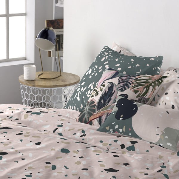 Komplet 2 bombažnih prevlek za vzglavnik Blanc Granit-image-1