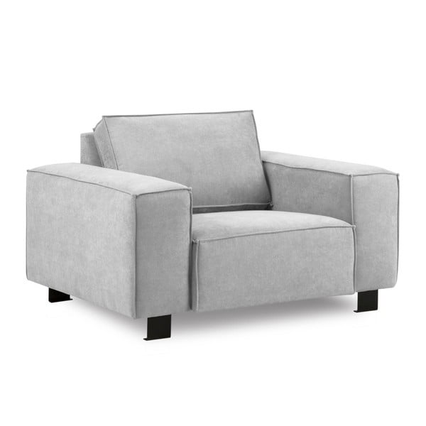Svetlo siv fotelj Kooko Home Modern