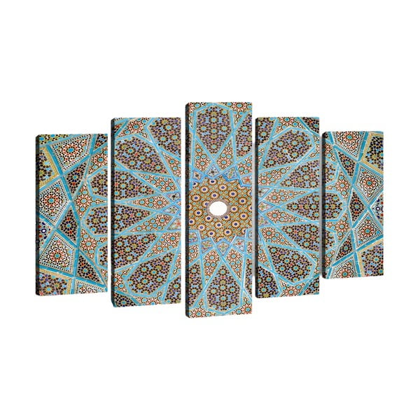 Komplet 5 slik Tablo Center Kaleidoscope