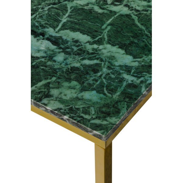 Miza za kavo z zlato podlago in zelenim marmornatim vrhom RGE Accent-image-4