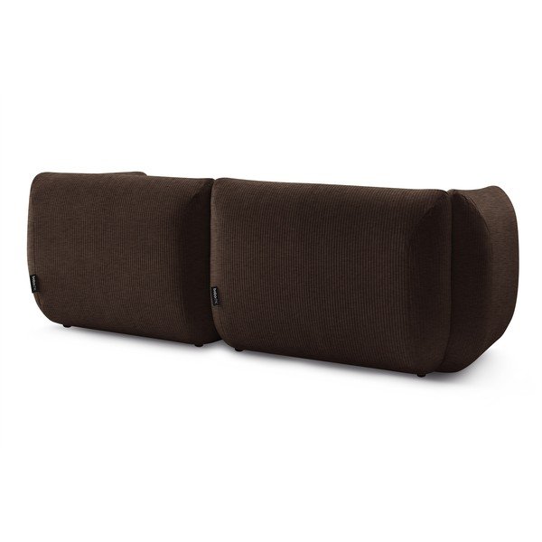 Temno rjav žametni kavč 260 cm Lecomte - Bobochic Paris-image-4