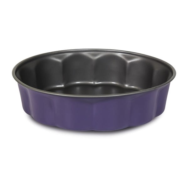 Guardini Bon Ton Fiorella vijolična jeklena posoda za torte, ø 26 cm